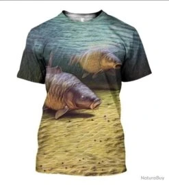 !!! LIVRAISON OFFERTE !!! Tee-shirt 3D Réaliste Chasse Pêche Réf 428