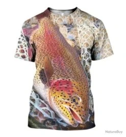 !!! LIVRAISON OFFERTE !!! Tee-shirt 3D Réaliste Chasse Pêche Réf 431