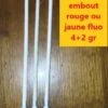 LOT 3 FLOTTEURS ANGLAIS AXIAL AUTAIN Embout Rouge Ou Jaune Fluo 4+2 Gr LOT 31